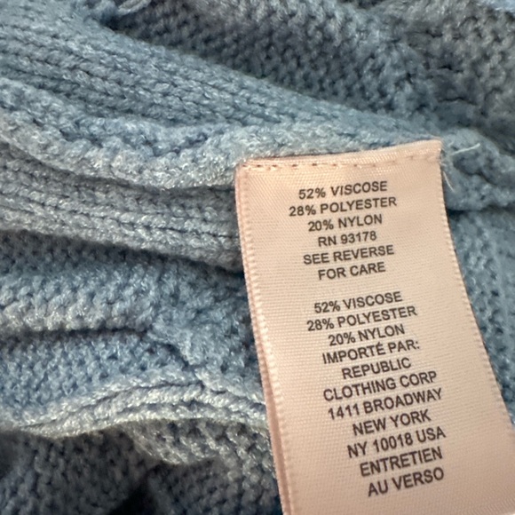 Philosophy Blue Cable Knit Sweater - Picture 4 of 7